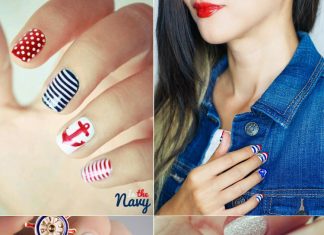 Manicure Naútico: Diseño de uñas para los días de mar.