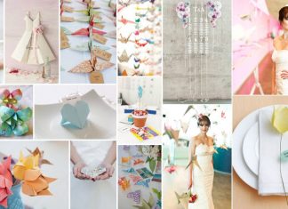 Inspiración: Decoración de bodas con origami