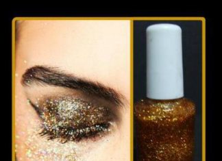 Maquilla tus ojos con brillantina