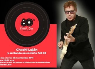 80´s Resto Bar alista “Concierto Full 80´s” junto a Chachi Luján