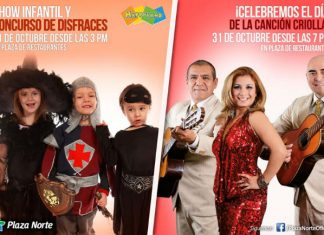 Halloween y Día de la Canción Criolla para toda la familia en Plaza Norte