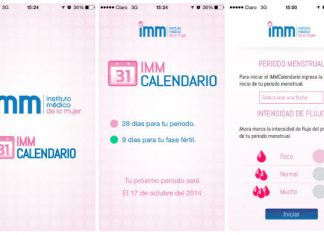 IMM Calendario: App para el control del ciclo menstrual y periodos fértiles